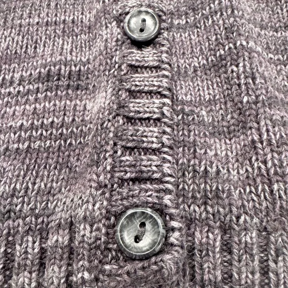 Talbots Woven Grey Striped Button-Up Cardigan with Pockets Women’s Size L - Picture 6 of 11